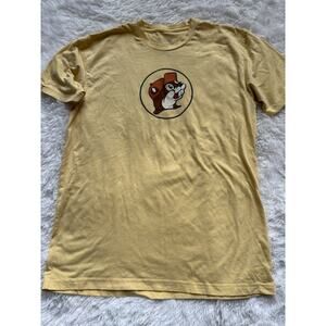 Bucee’s Florida Adult Sz. L Classic Yellow Logo Tee. **nt Minor Flaw**